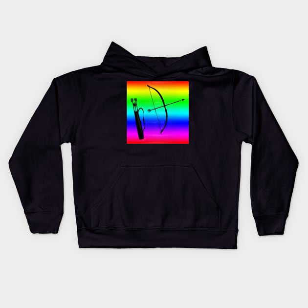 Western Era - Bow and Arrow Kids Hoodie by The Black Panther